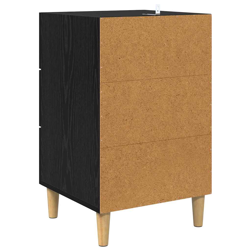 Nachttisch Schwarze Eiche 40 x 40 x 66 cm Holzwerkstoff