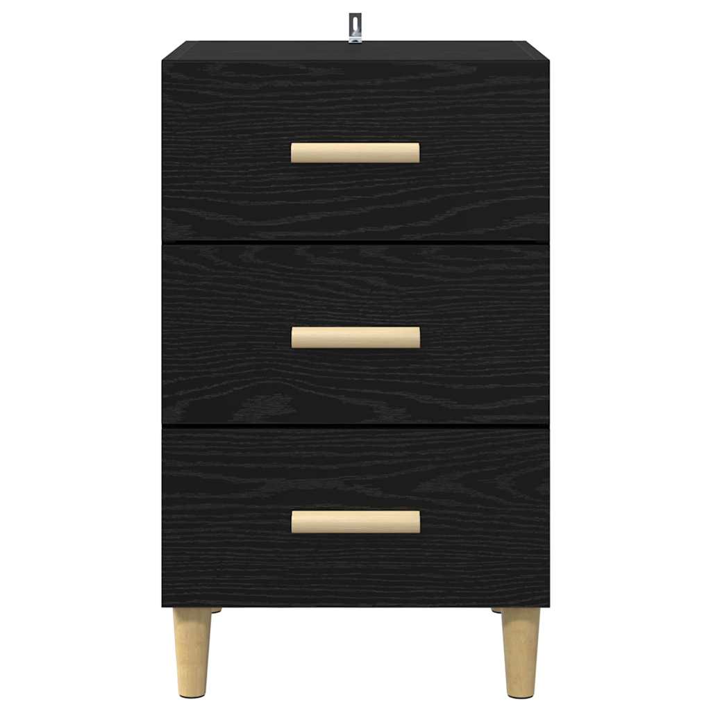 Nachttisch Schwarze Eiche 40 x 40 x 66 cm Holzwerkstoff