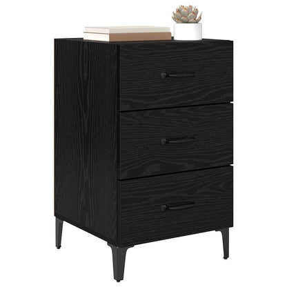 Nachttisch Schwarze Eiche 40 x 40 x 66 cm Holzwerkstoff