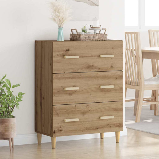 Sideboard Artisan-Eiche 34 x 69.5 x 90 cm Holzwerkstoff