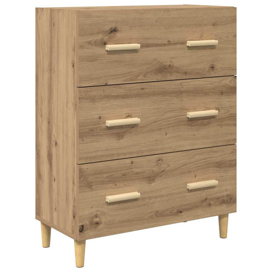 Sideboard Artisan-Eiche 34 x 69.5 x 90 cm Holzwerkstoff