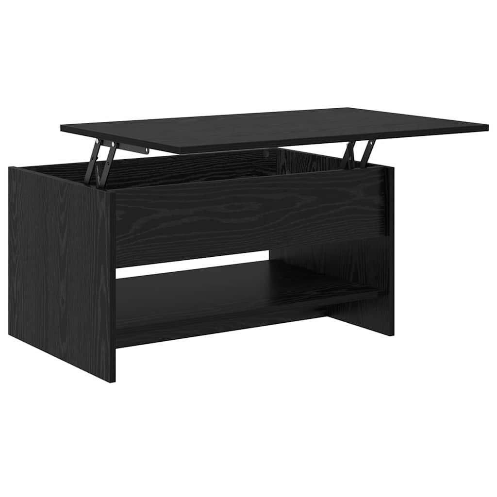 Couchtisch Schwarze Eiche 80 x 50.5 x 41.5 cm Holzwerkstoff