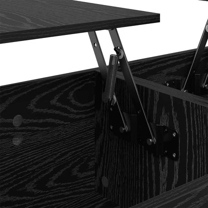Couchtisch Schwarze Eiche 102 x 50.5 x 46.5 cm Holzwerkstoff