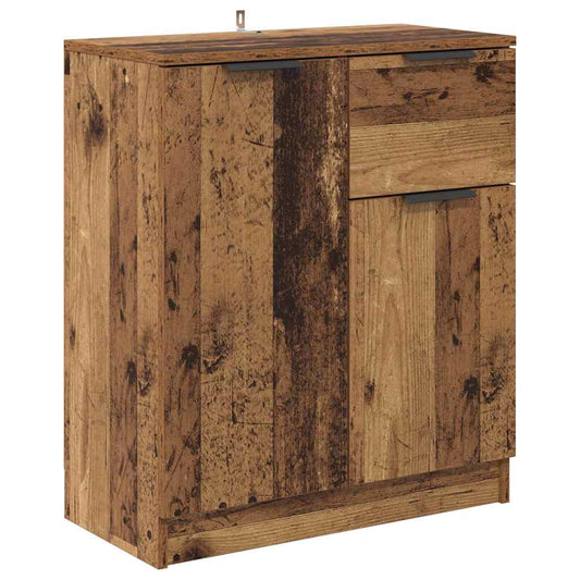Sideboard mit Schubladen Altholz 60 x 30 x 70 cm Holzwerkstoff