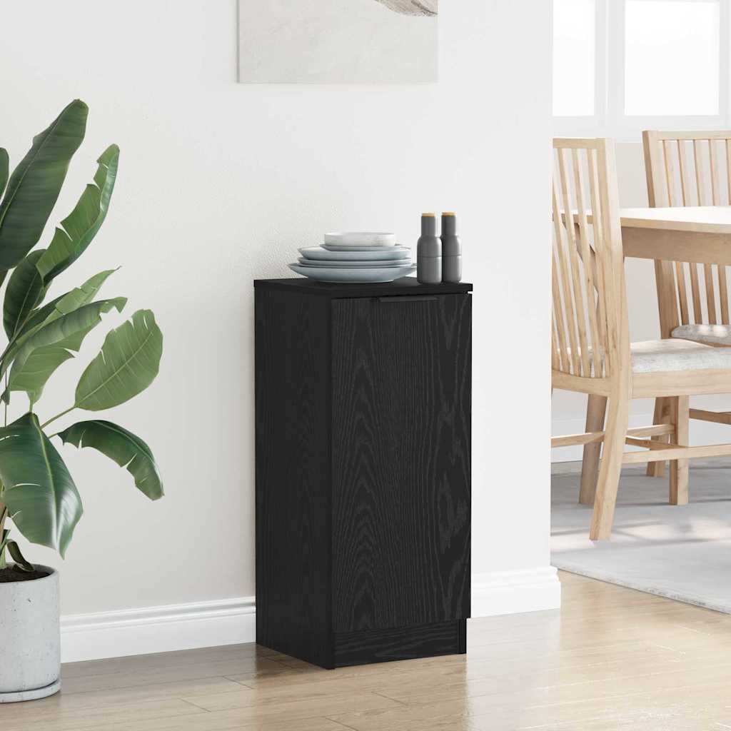 Sideboard Schwarz Eichen-Optik 30 x 30 x 70 cm Holzwerkstoff