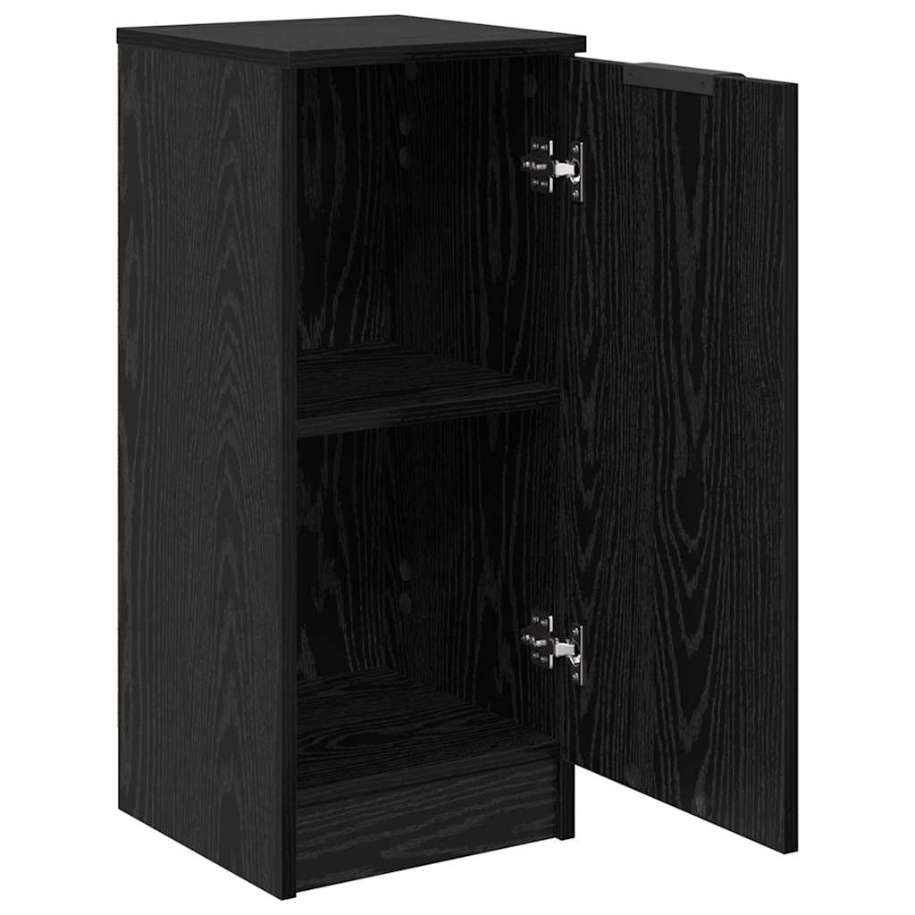 Sideboard Schwarz Eichen-Optik 30 x 30 x 70 cm Holzwerkstoff