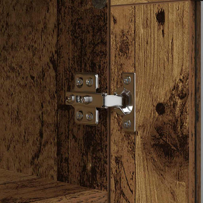 Sideboard Altholz 69,5 x 34 x 90 cm Verbundholz und Eisen