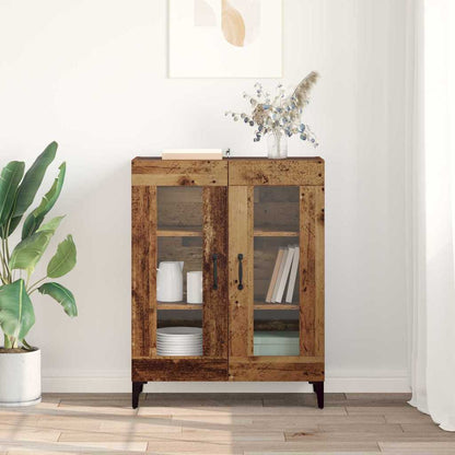 Sideboard Altholz 69,5 x 34 x 90 cm Verbundholz und Eisen