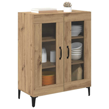 Sideboard Artisan-Eiche 69,5 x 34 x 90 cm Verbundholz und Eisen