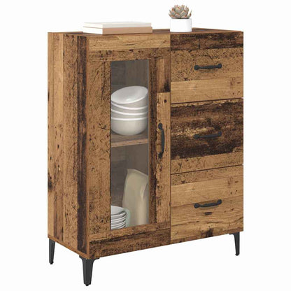 Sideboard Altholz 69,5 x 34 x 90 cm Verbundholz und Eisen