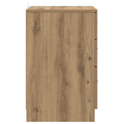 Nachttisch Eiche handwerklich 40 x 40 x 63 cm Holzwerkstoff