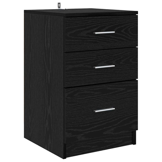 Nachttisch Schwarze Eiche 40 x 40 x 63 cm Holzwerkstoff