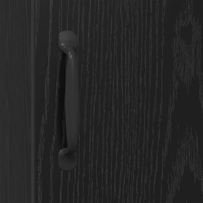 Sideboard Schwarz Eichen-Optik 34,5 x 34 x 90 cm Holzwerkstoff