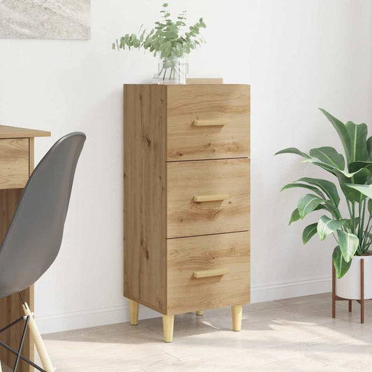 Sideboard Eiche handwerklich 34,5 x 34 x 90 cm Holzwerkstoff