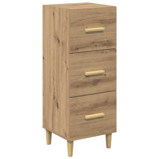Sideboard Eiche handwerklich 34,5 x 34 x 90 cm Holzwerkstoff