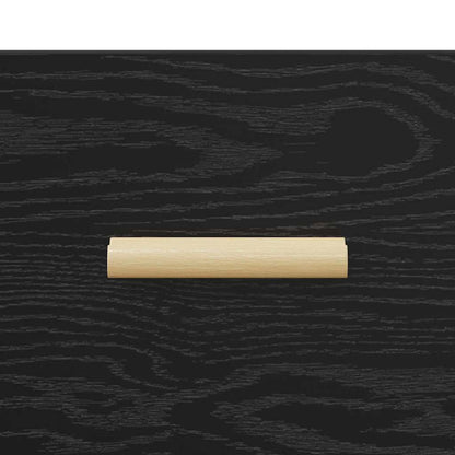 Sideboard Schwarze Eiche 34,5 x 34 x 90 cm Holzwerkstoff
