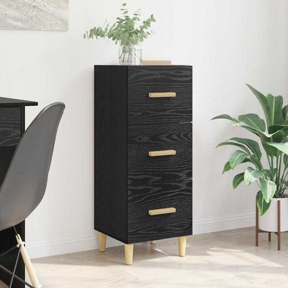 Sideboard Schwarze Eiche 34,5 x 34 x 90 cm Holzwerkstoff