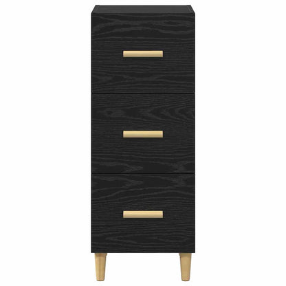 Sideboard Schwarze Eiche 34,5 x 34 x 90 cm Holzwerkstoff
