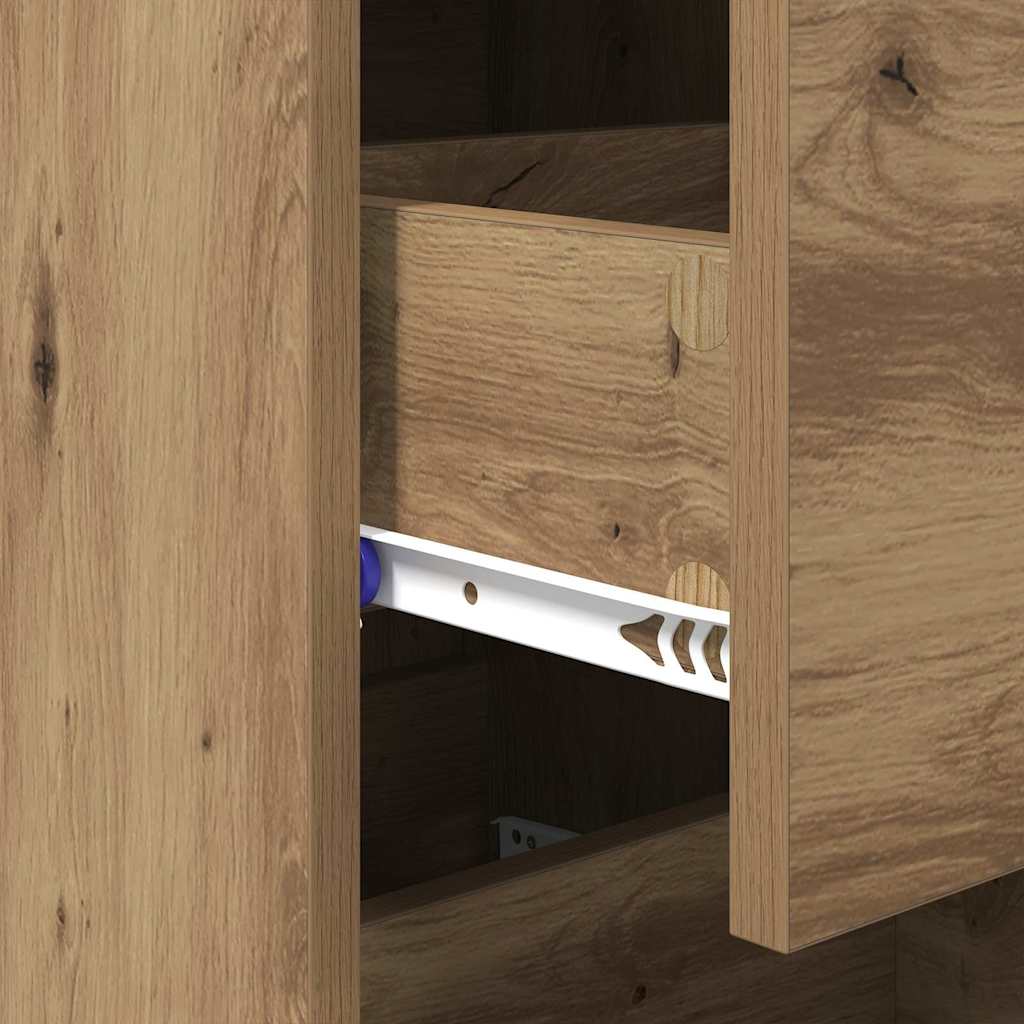 Sideboard Artisan-Eiche 34 x 34,5 x 90 cm Holzwerkstoff