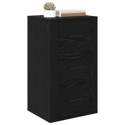 Sideboard Schwarze Eiche 40 x 33 x 70 cm Holzwerkstoff