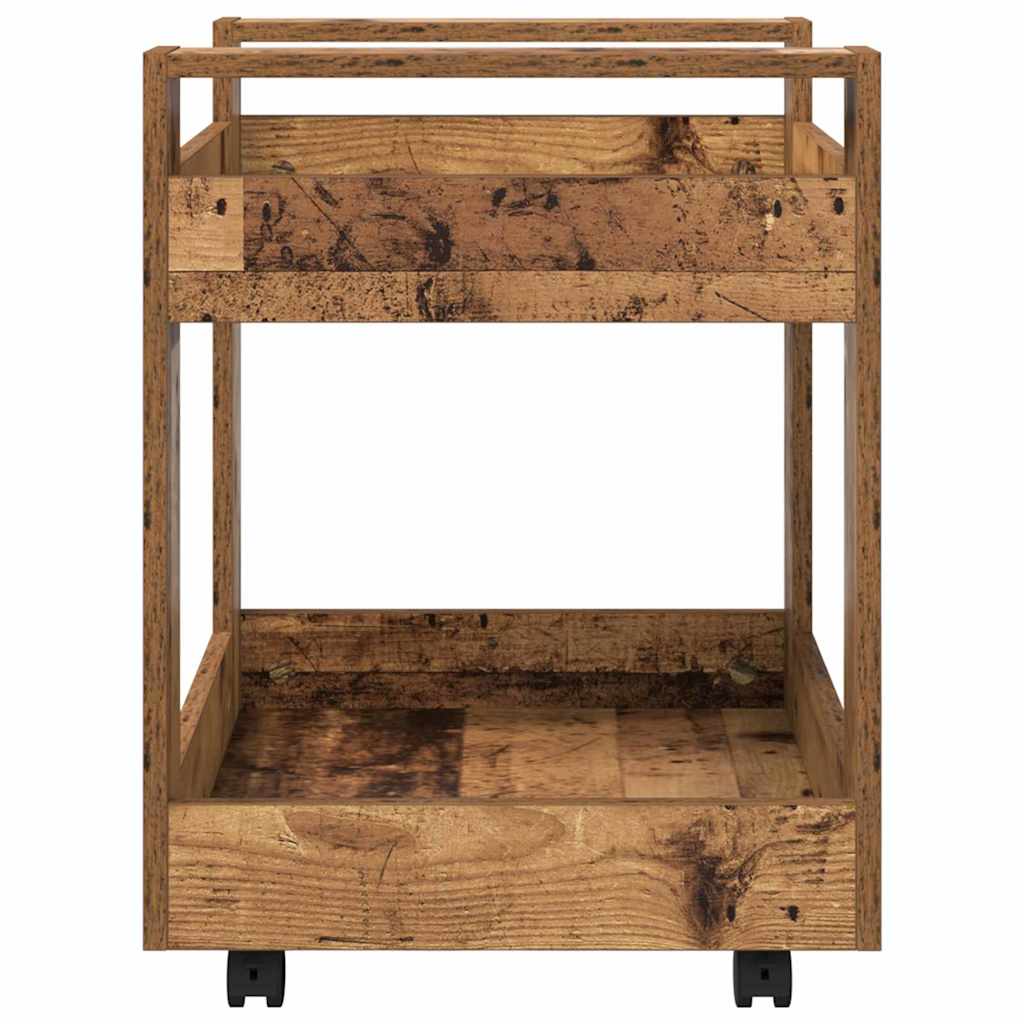 Schreibtischwagen Altholz 60 x 45 x 60 cm Holzwerkstoff
