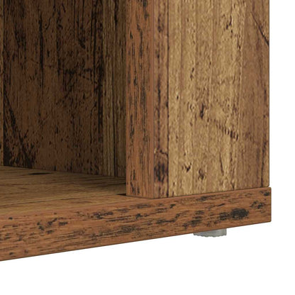 Schuhregal mit Regal Altholz 75 x 35 x 45 cm Holzwerkstoff