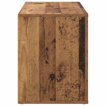 Schuhregal mit Regal Altholz 75 x 35 x 45 cm Holzwerkstoff