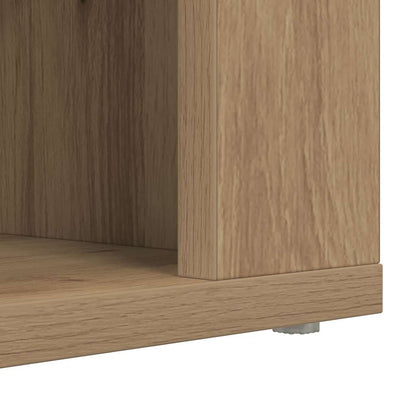Schuhregal Eiche handwerklich 75 x 35 x 45 cm Holzwerkstoff
