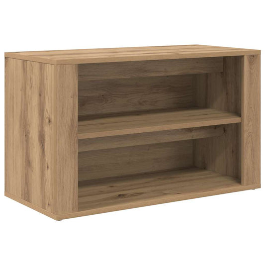 Schuhregal Eiche handwerklich 75 x 35 x 45 cm Holzwerkstoff