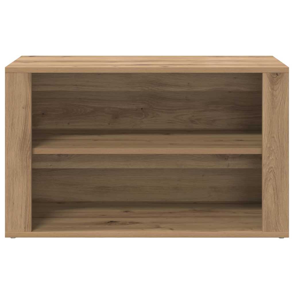 Schuhregal Eiche handwerklich 75 x 35 x 45 cm Holzwerkstoff