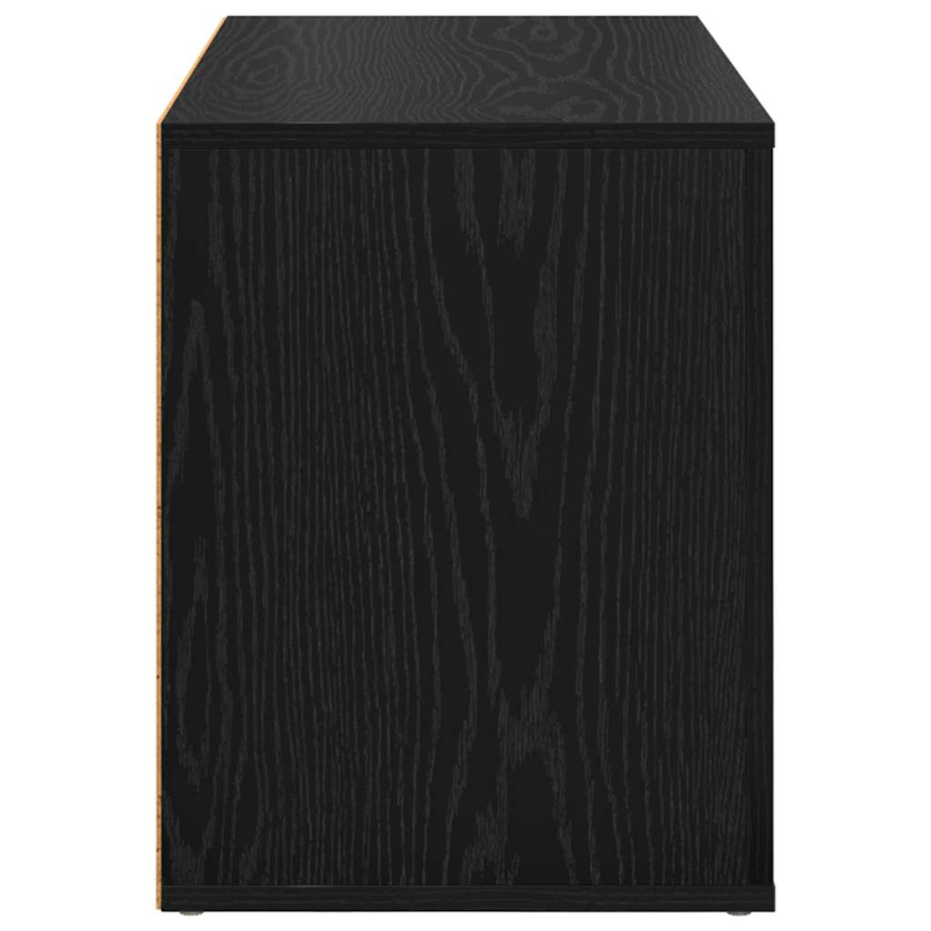 Schuhregal Schwarze Eiche 75 x 35 x 45 cm Holzwerkstoff