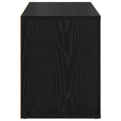 Schuhregal Schwarze Eiche 75 x 35 x 45 cm Holzwerkstoff