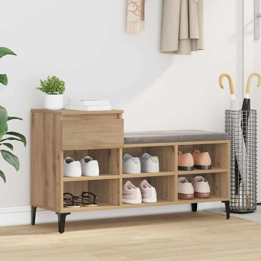 Schuhschrank Artisan-Eiche 102 x 36 x 60 cm Holzwerkstoff