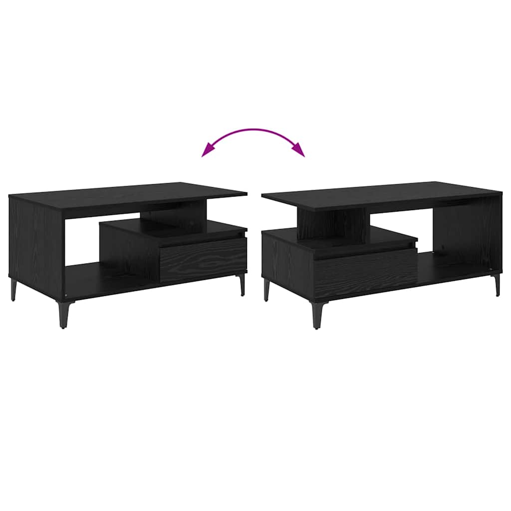 Couchtisch Schwarze Eiche 90 x 49 x 45 cm Holzwerkstoff