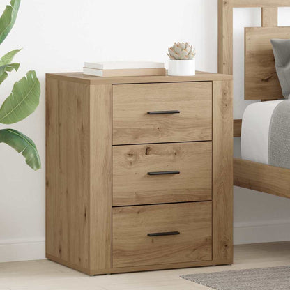 Nachttisch Eiche handwerklich 50 x 36 x 60 cm Holzwerkstoff