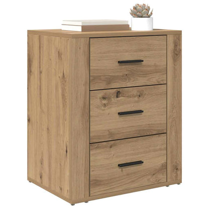 Nachttisch Eiche handwerklich 50 x 36 x 60 cm Holzwerkstoff