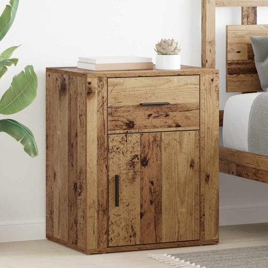 Nachttisch mit Schubladen Altholz 50 x 36 x 60 cm Holzwerkstoff