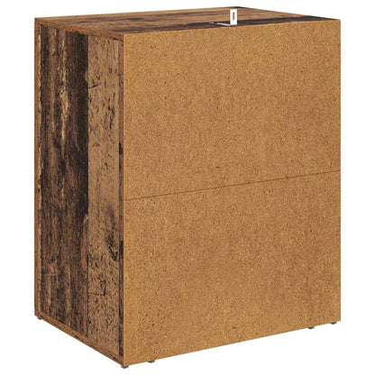 Nachttisch mit Schubladen Altholz 50 x 36 x 60 cm Holzwerkstoff