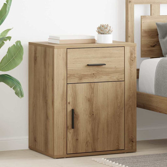 Nachttisch Eiche handwerklich 50 x 36 x 60 cm Holzwerkstoff