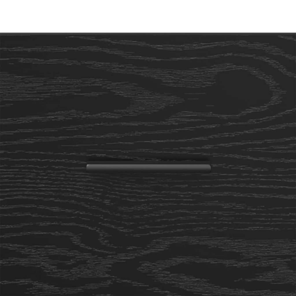 Nachttisch Schwarz Eichen-Optik 50 x 36 x 60 cm Holzwerkstoff