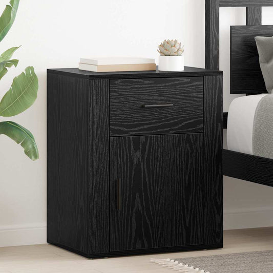 Nachttisch Schwarze Eiche 50 x 36 x 60 cm Holzwerkstoff