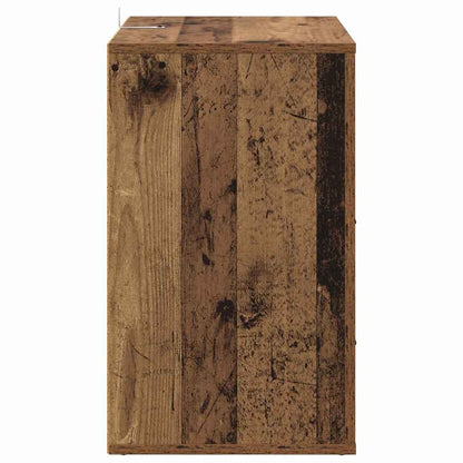 Nachttisch mit Schubladen Altholz 50 x 36 x 60 cm Holzwerkstoff