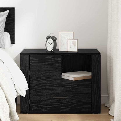 Nachttisch Schwarze Eiche 60 x 36 x 45 cm Holzwerkstoff
