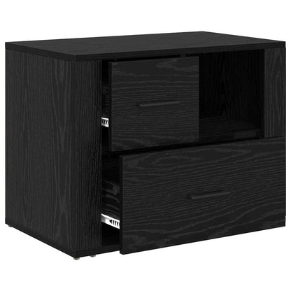 Nachttisch Schwarze Eiche 60 x 36 x 45 cm Holzwerkstoff