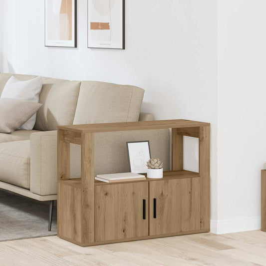 Sideboard Eiche handwerklich 80 x 30 x 60 cm Holzwerkstoff