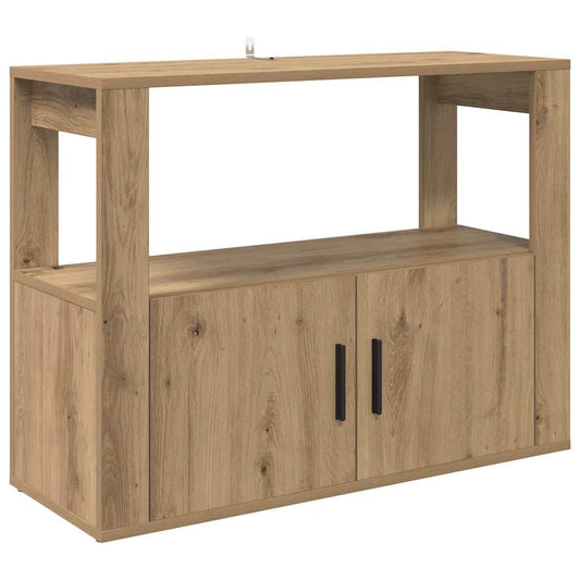 Sideboard Eiche handwerklich 80 x 30 x 60 cm Holzwerkstoff
