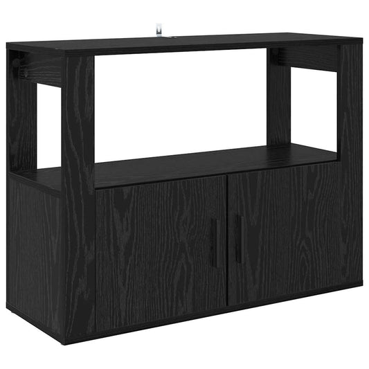 Sideboard Schwarze Eiche 80 x 30 x 60 cm Holzwerkstoff