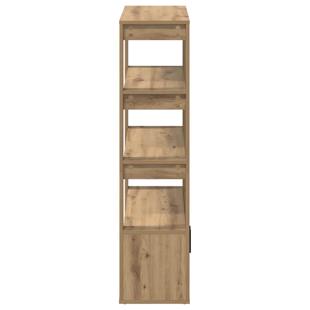 Sideboard Artisan-Eiche 30 x 80 x 119.5 cm Holzwerkstoff