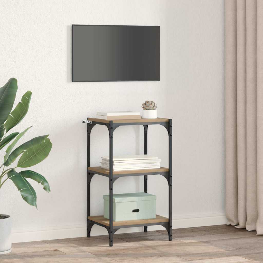 Bücherregal Eiche handwerklich 40 x 33 x 70,5 cm Holzwerkstoff