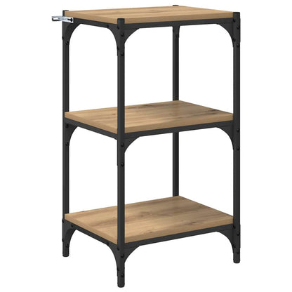 Bücherregal Eiche handwerklich 40 x 33 x 70,5 cm Holzwerkstoff